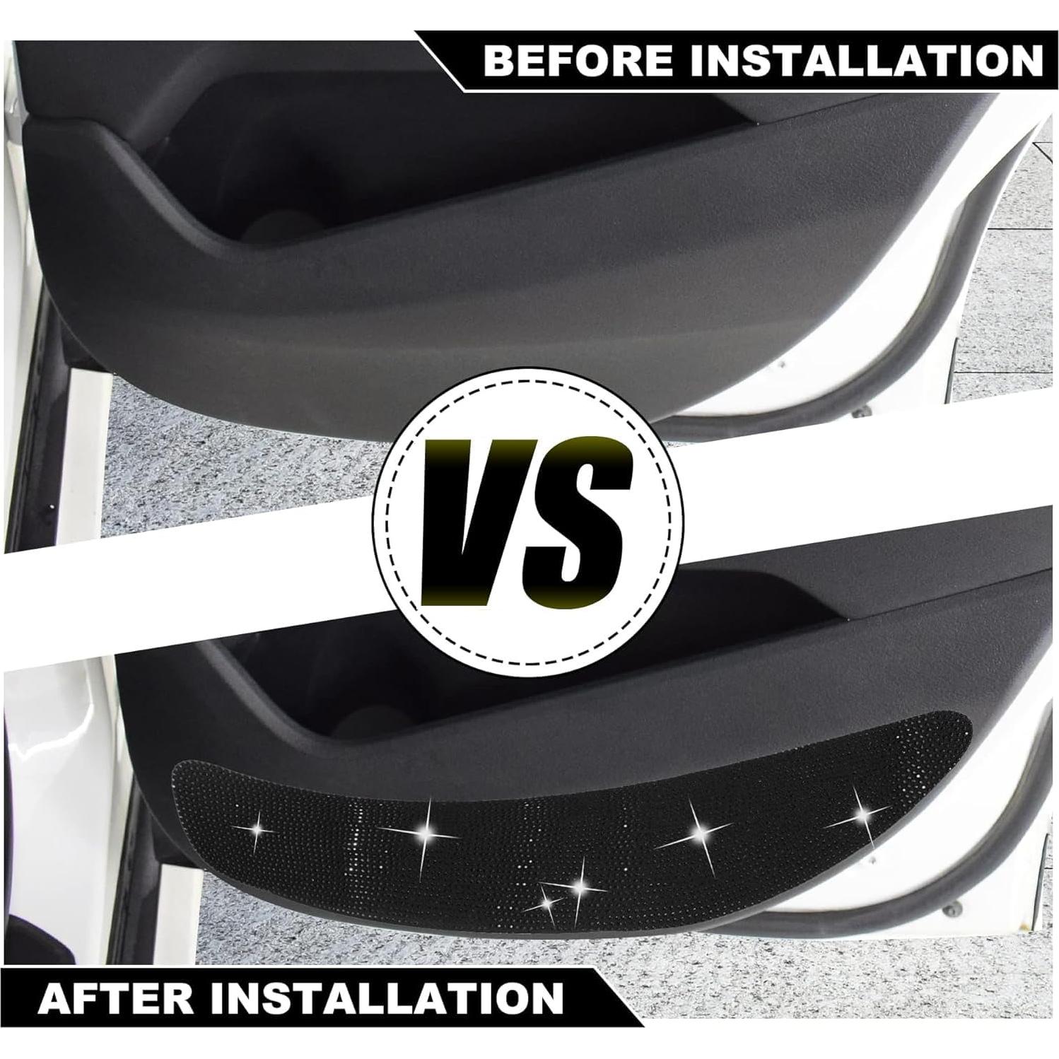 4 Almohadillas Antigolpes para Puertas de Auto Unifizz - Negro