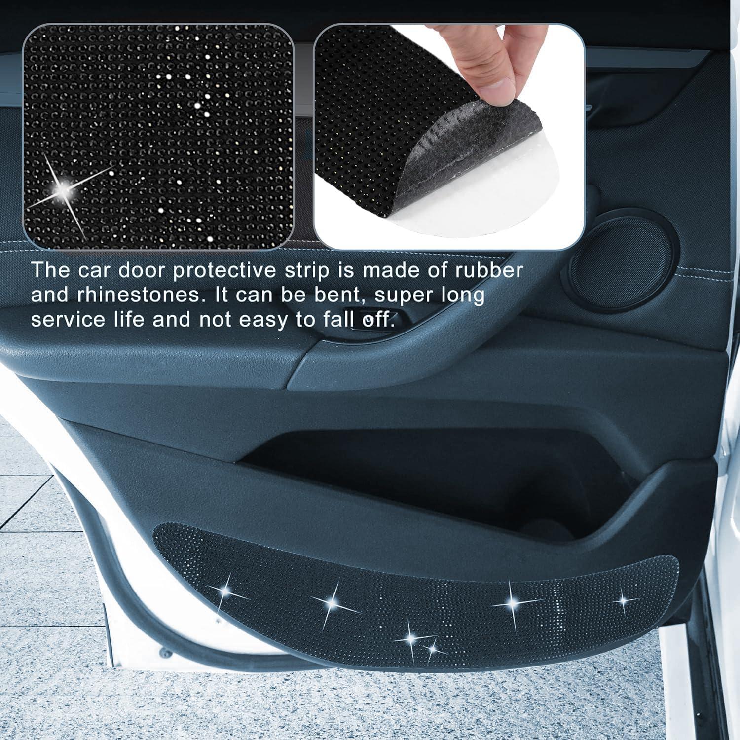 4 Almohadillas Antigolpes para Puertas de Auto Unifizz - Negro