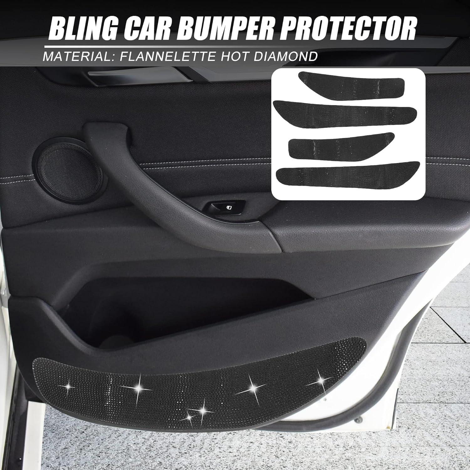 4 Almohadillas Antigolpes para Puertas de Auto Unifizz - Negro