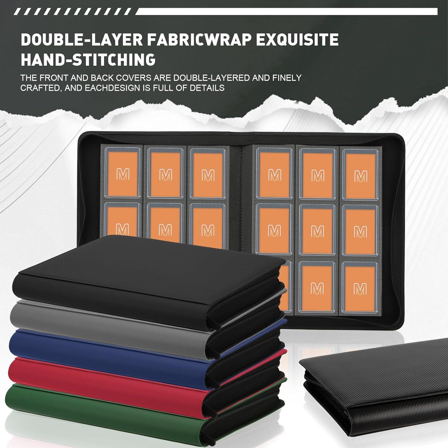 Carpeta Toploader MOSLA para 288 cartas, 9 bolsillos, 39x33cm