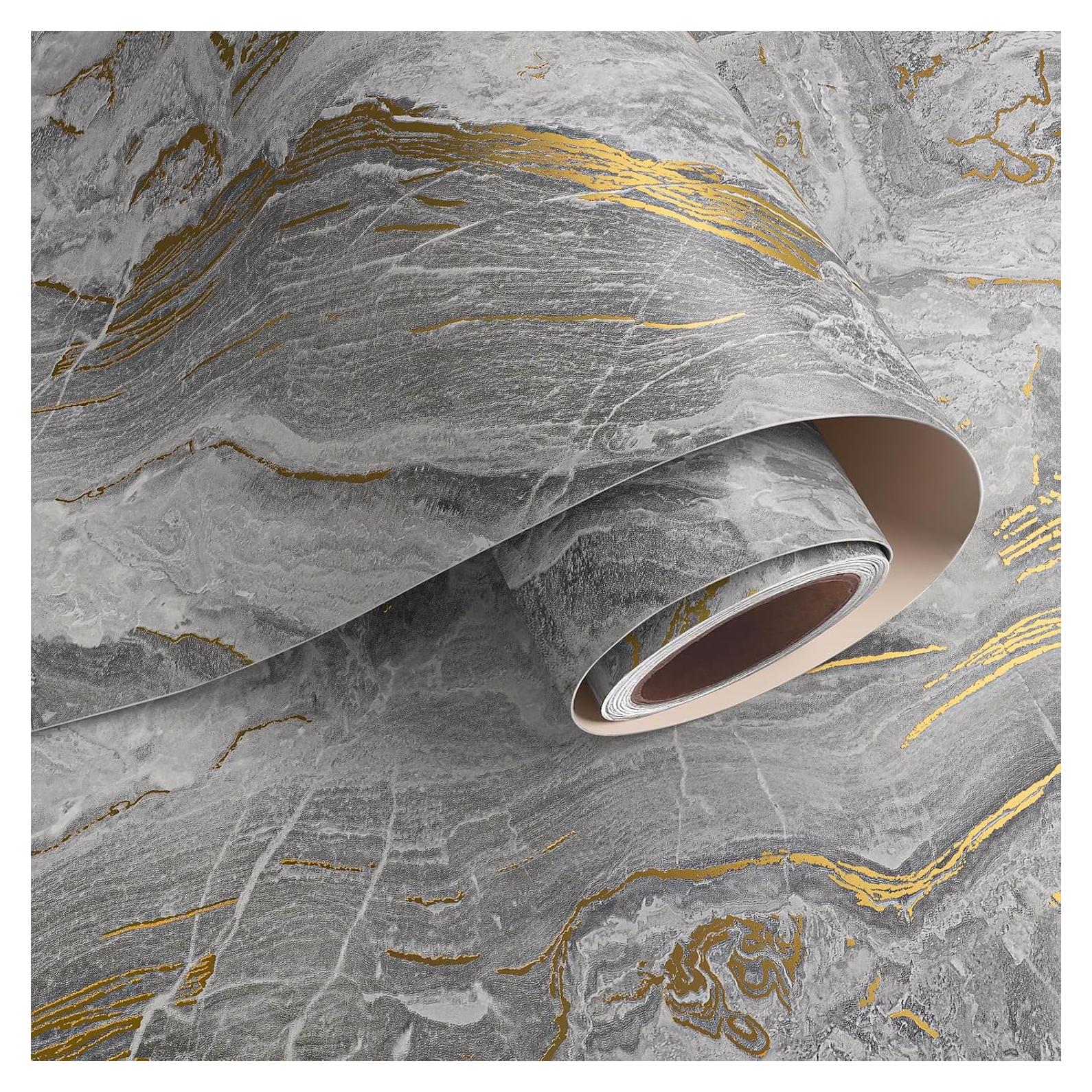 Papel Contacto VaryPaper 39.9x199.8 cm Mármol Gris Mate