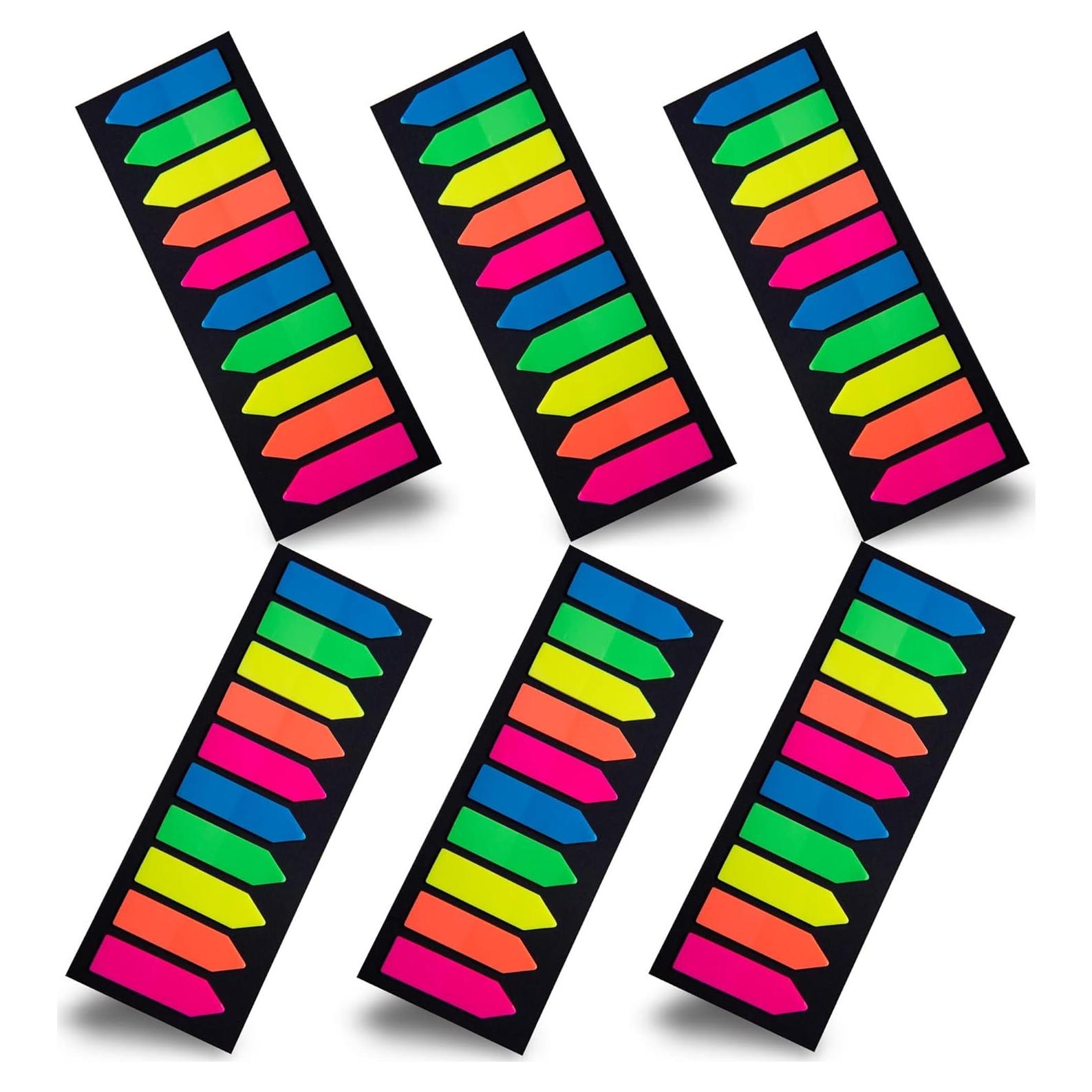 Pestañas Adhesivas Ericter 1200 Pcs Flecha Colorida 1.19 cm