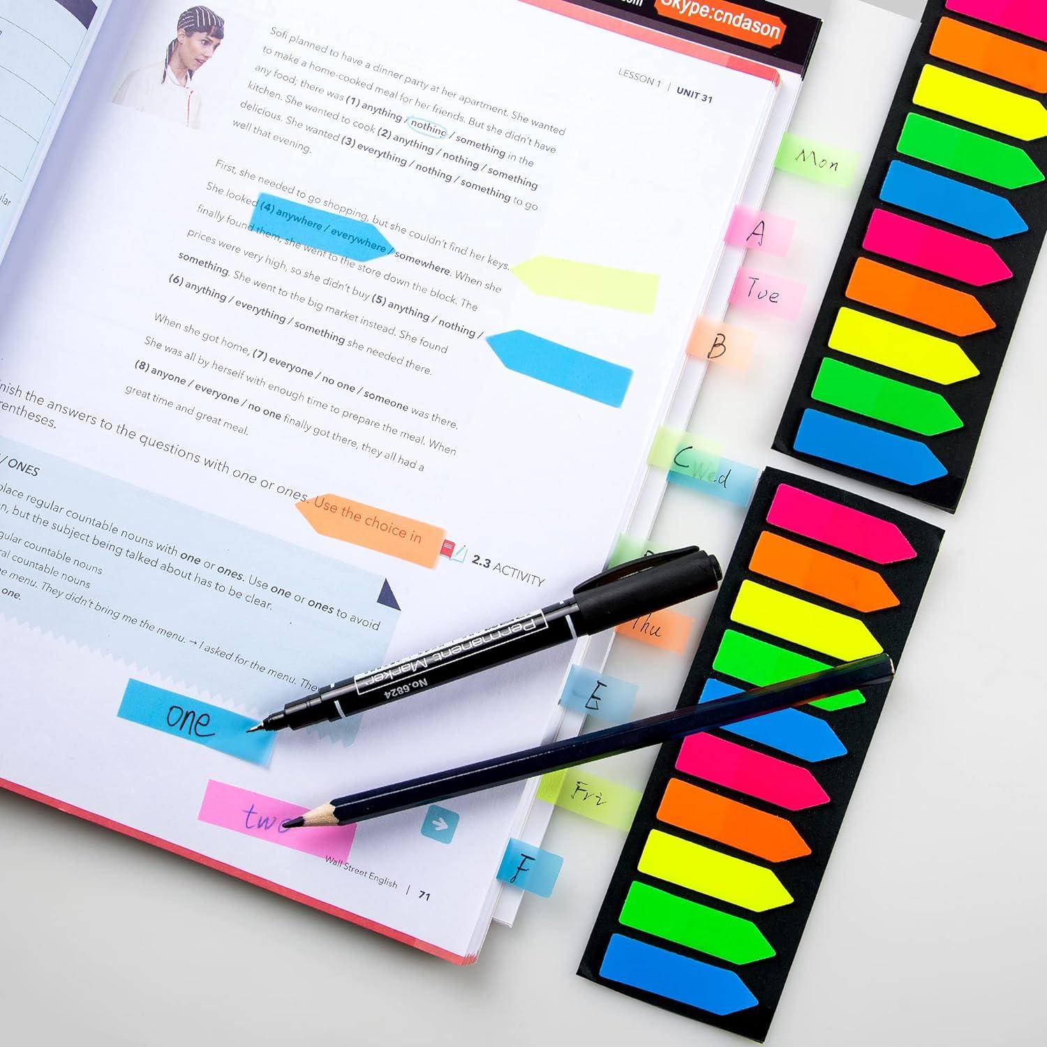 Pestañas Adhesivas Ericter 1200 Pcs Flecha Colorida 1.19 cm