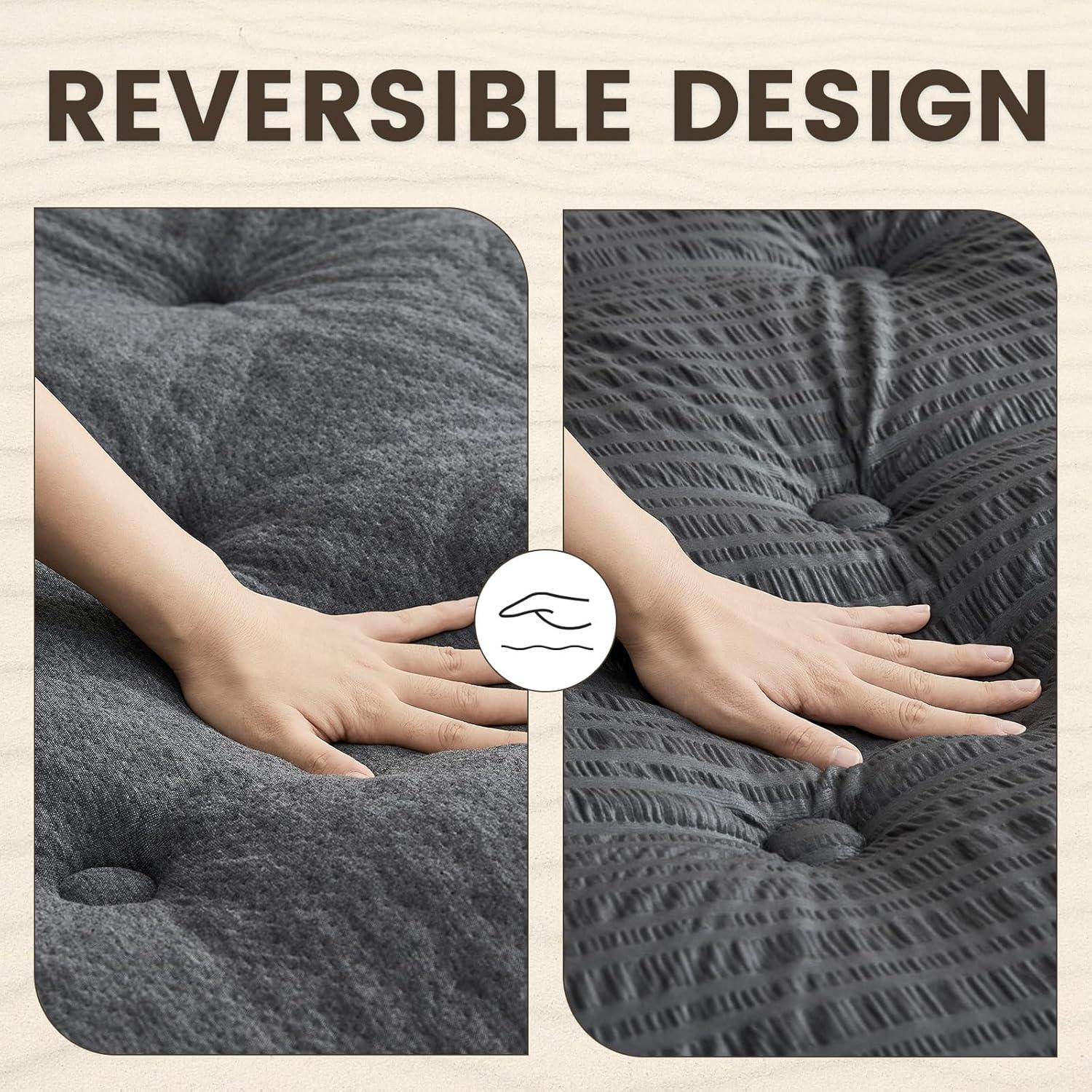 Cubierta de Colchón Twin QUIETSEA Espuma de Memoria Impermeable