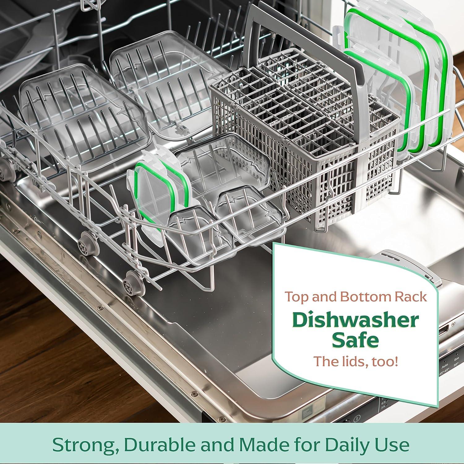 Set de Contenedores de Almacenamiento de Vidrio Fusion Gourmet 5 Pzas