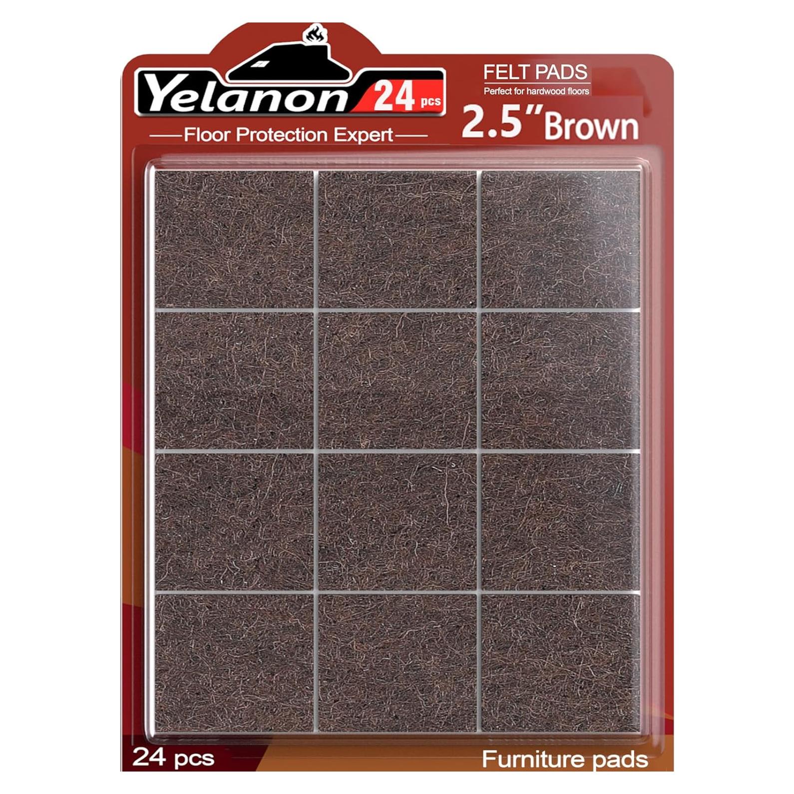 Almohadillas de Fieltro Yelanon 24 Pcs 6.4 oz para Muebles