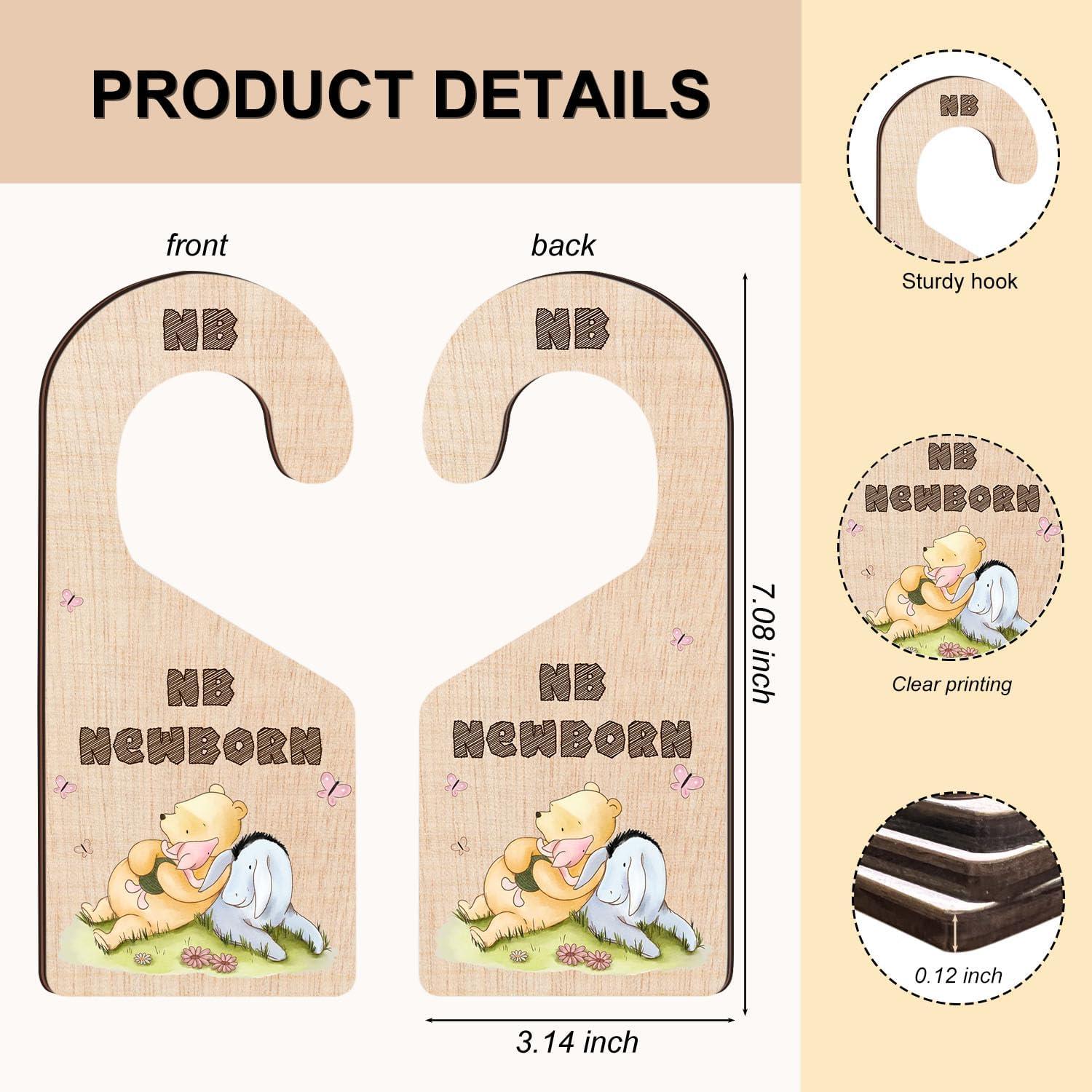 8 Divisores de Closet para Bebés Hatzelou Winnie Pooh Beige