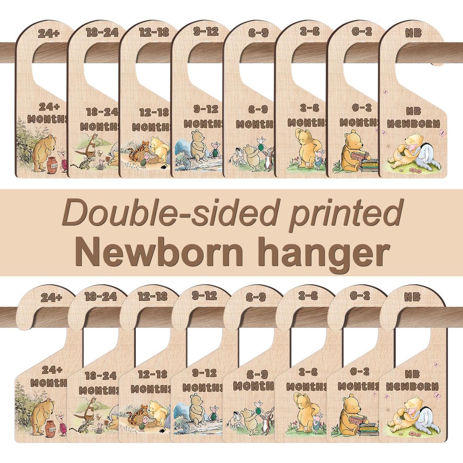 8 Divisores de Closet para Bebés Hatzelou Winnie Pooh Beige