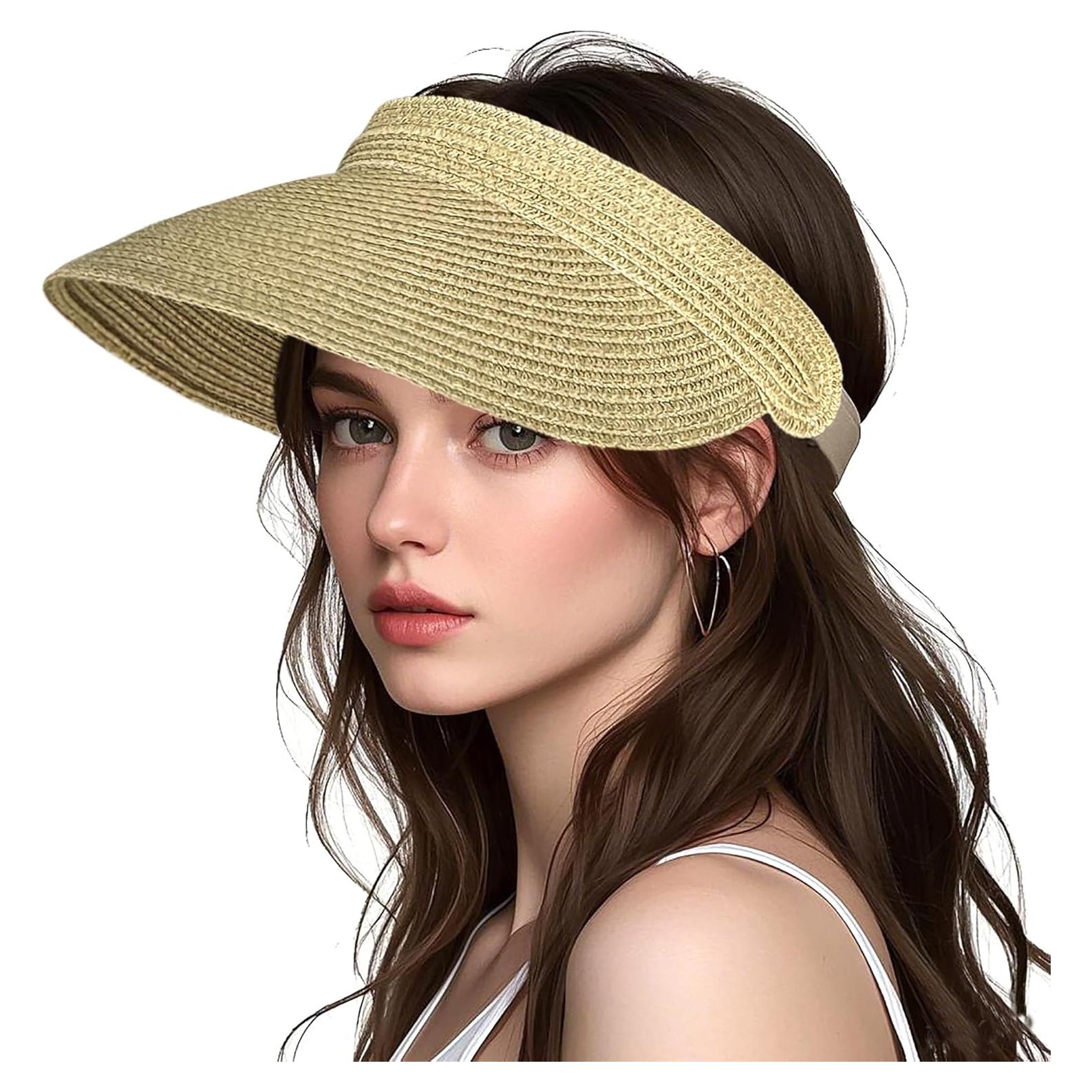 Gorra de Visera Solar Plegable para Mujeres - Protección UV