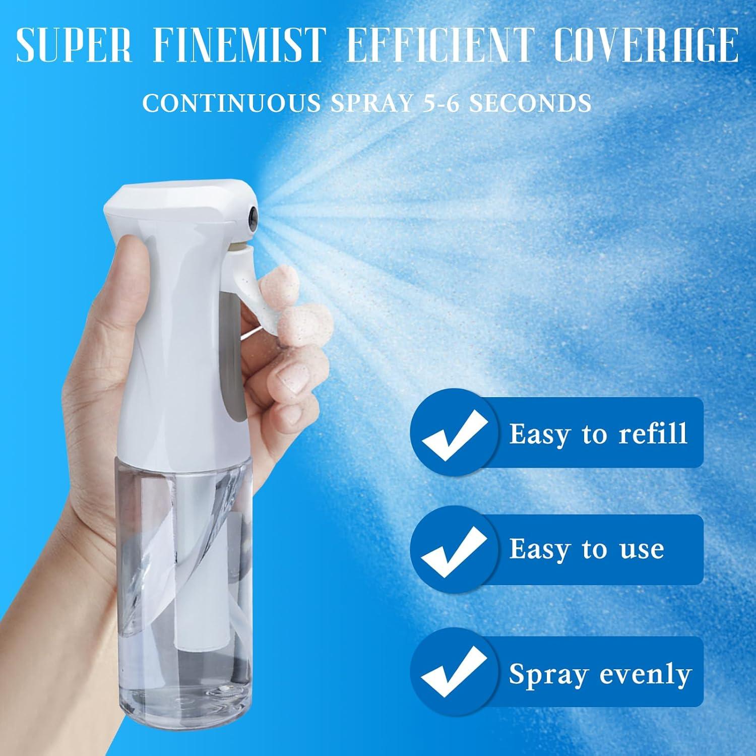 Eslcorri 2 Botellas Spray Continuo 200ml para Cabello y Belleza