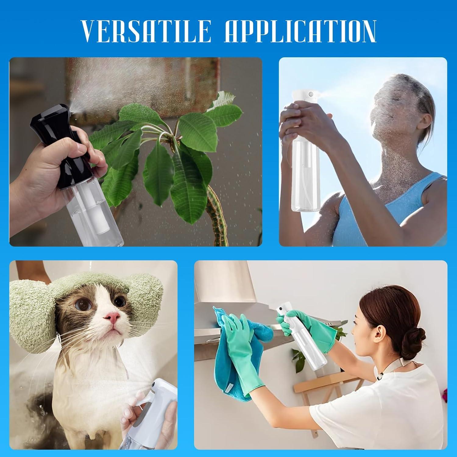 Eslcorri 2 Botellas Spray Continuo 200ml para Cabello y Belleza