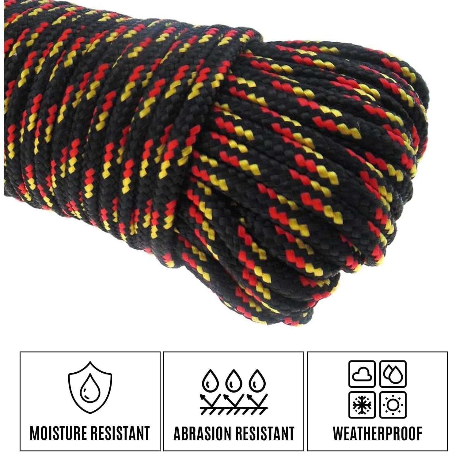 Cuerda trenzada de polipropileno D-Unique Tools 3/8" x 30.48m