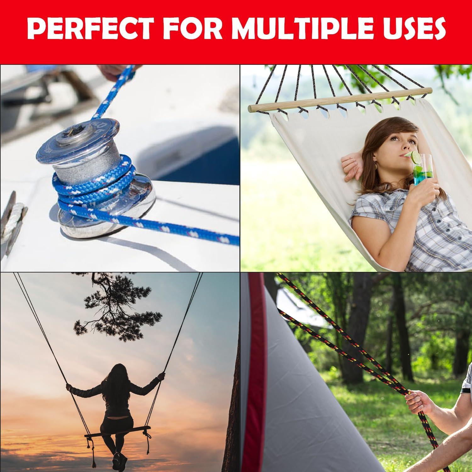 Cuerda trenzada de polipropileno D-Unique Tools 3/8" x 30.48m