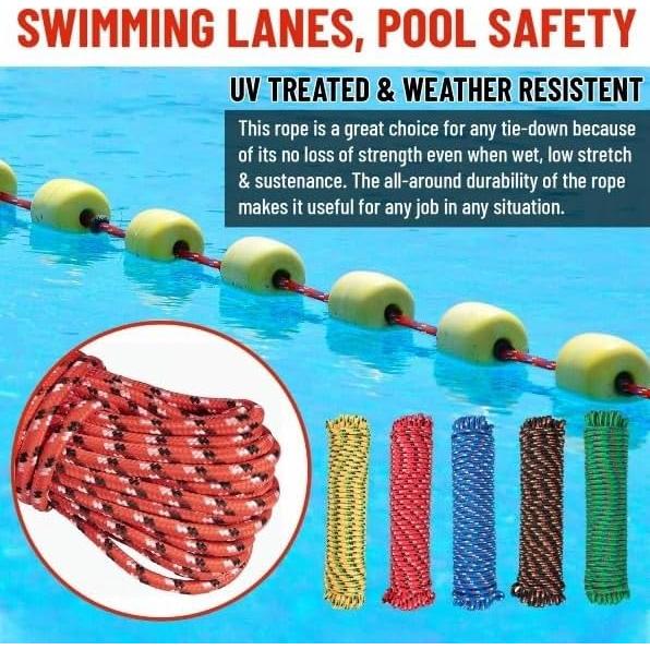 Cuerda trenzada de polipropileno D-Unique Tools 3/8" x 30.48m