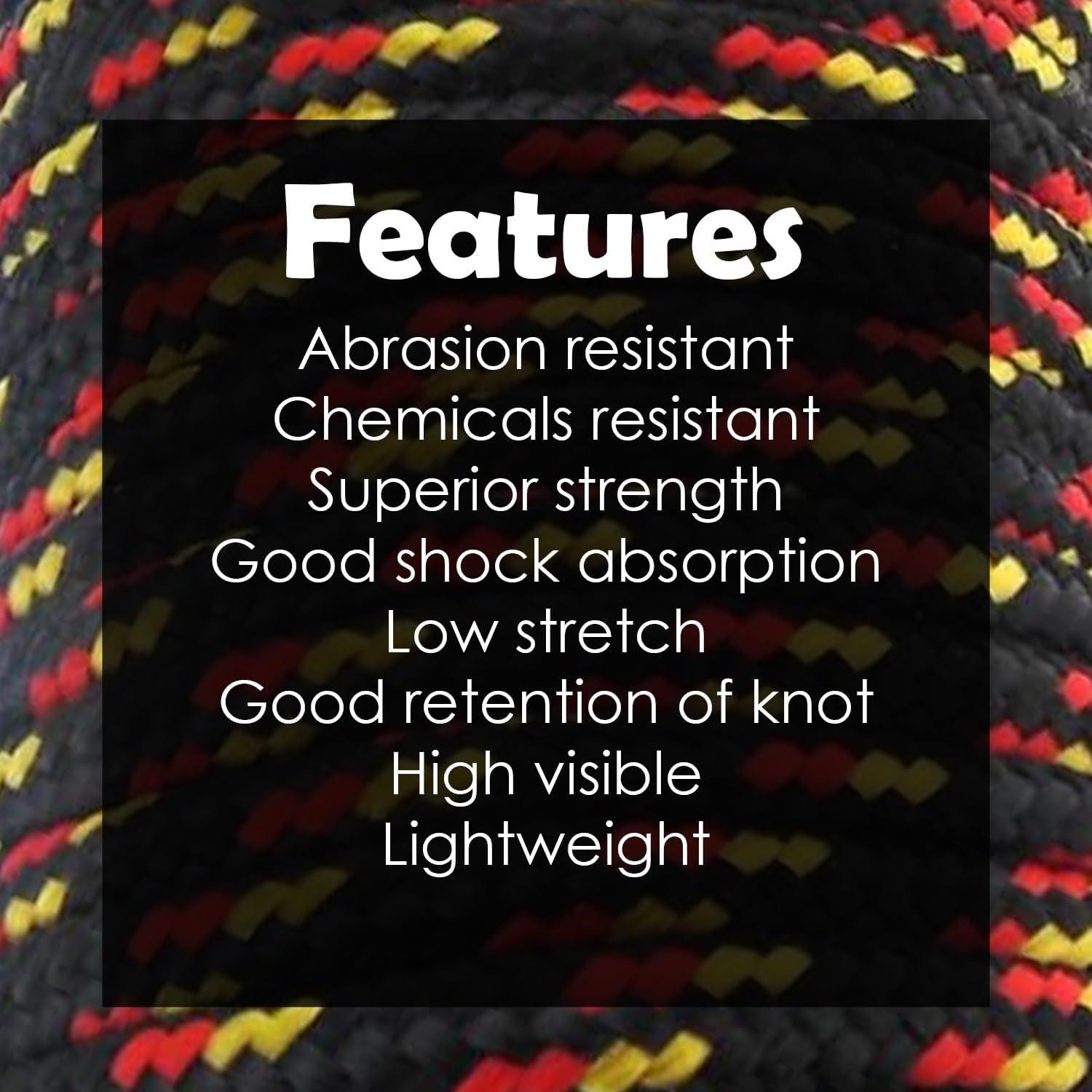 Cuerda trenzada de polipropileno D-Unique Tools 3/8" x 30.48m