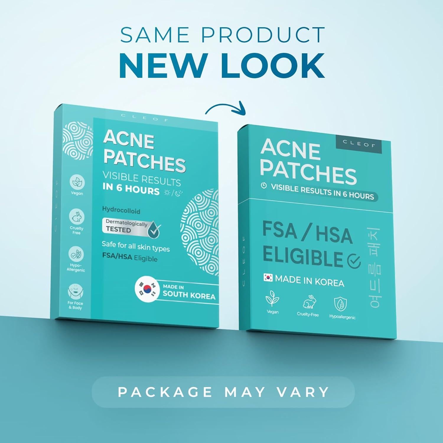 Parche Hidrocoloide para Acné CLEOF - 220 Unidades Vegano