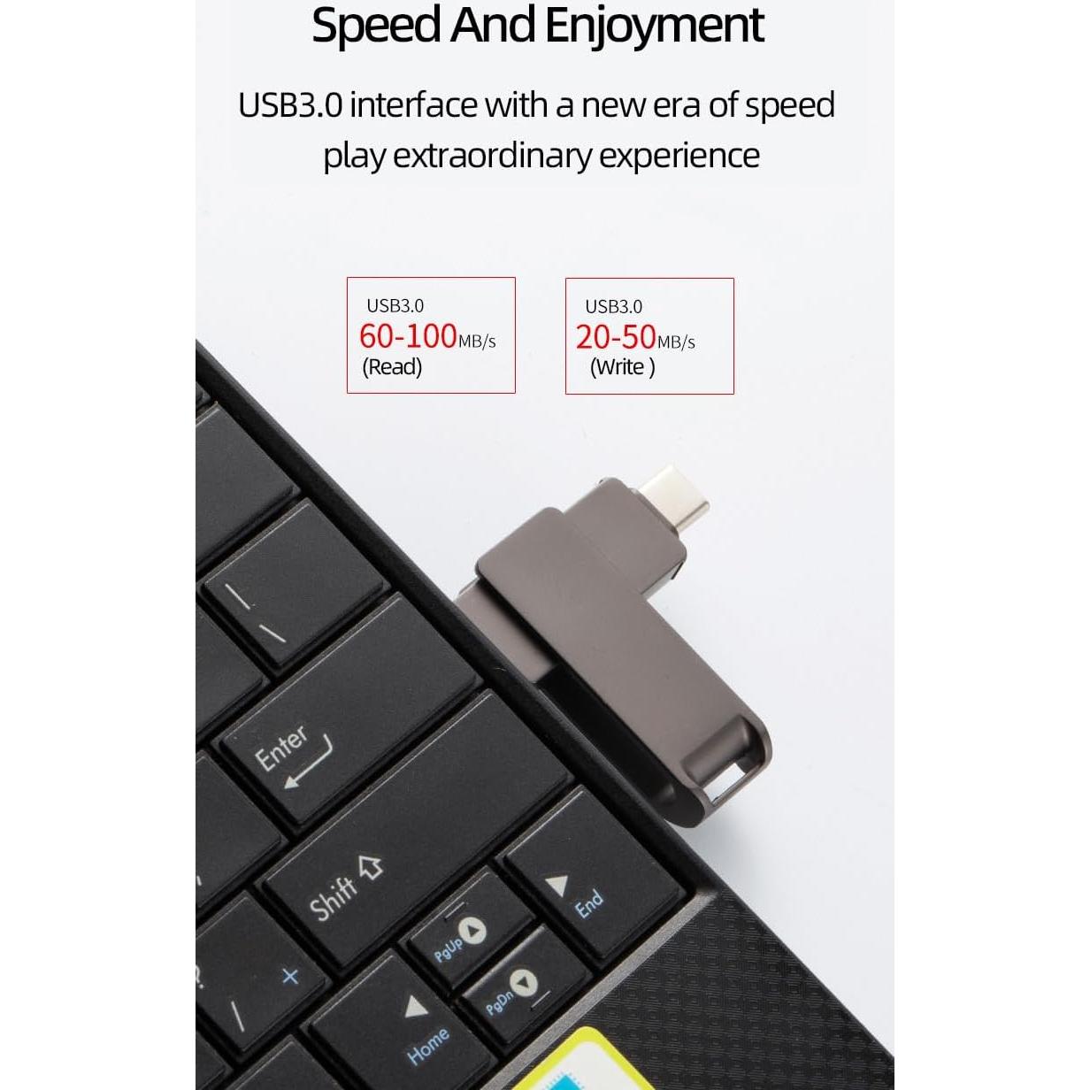 Unidad USB OTG 128GB SD Space Dazzle Tipo C/A/iPhone