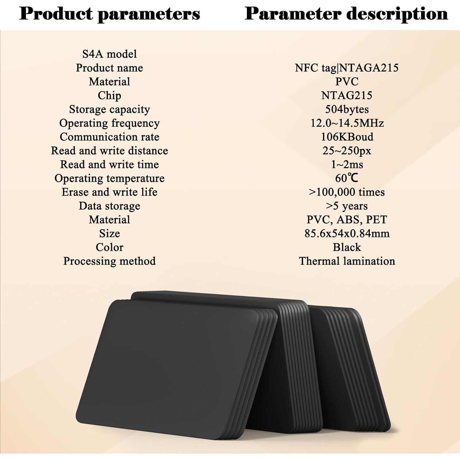 10 Tarjetas NFC Programables K LAKEY 504 Bytes PVC Imprimibles