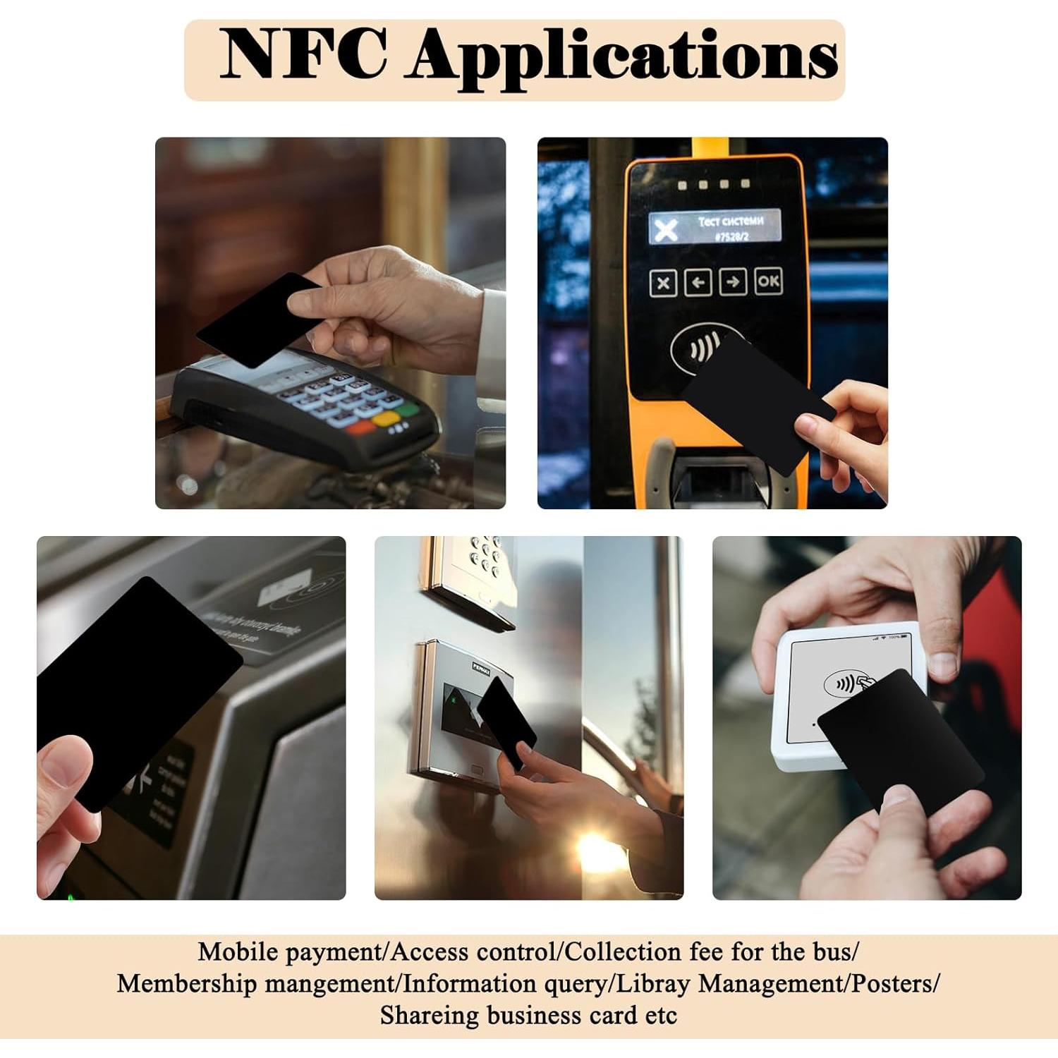 10 Tarjetas NFC Programables K LAKEY 504 Bytes PVC Imprimibles