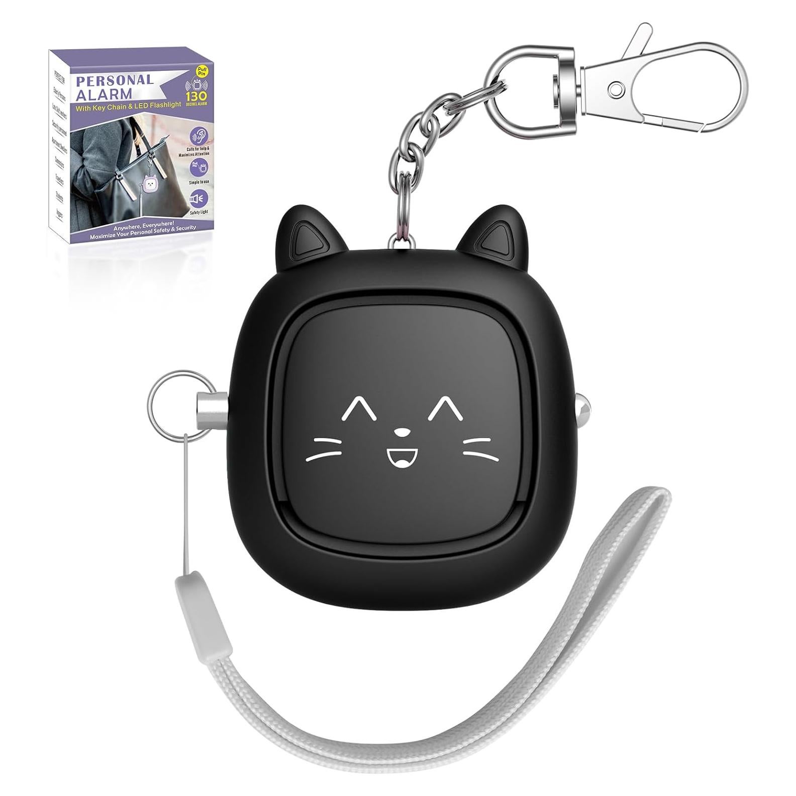 Alarma Personal VIGOROAD 130 dB con Luz LED - Seguridad Compacta