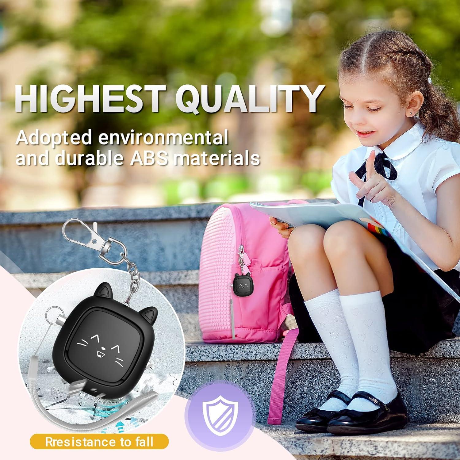 Alarma Personal VIGOROAD 130 dB con Luz LED - Seguridad Compacta