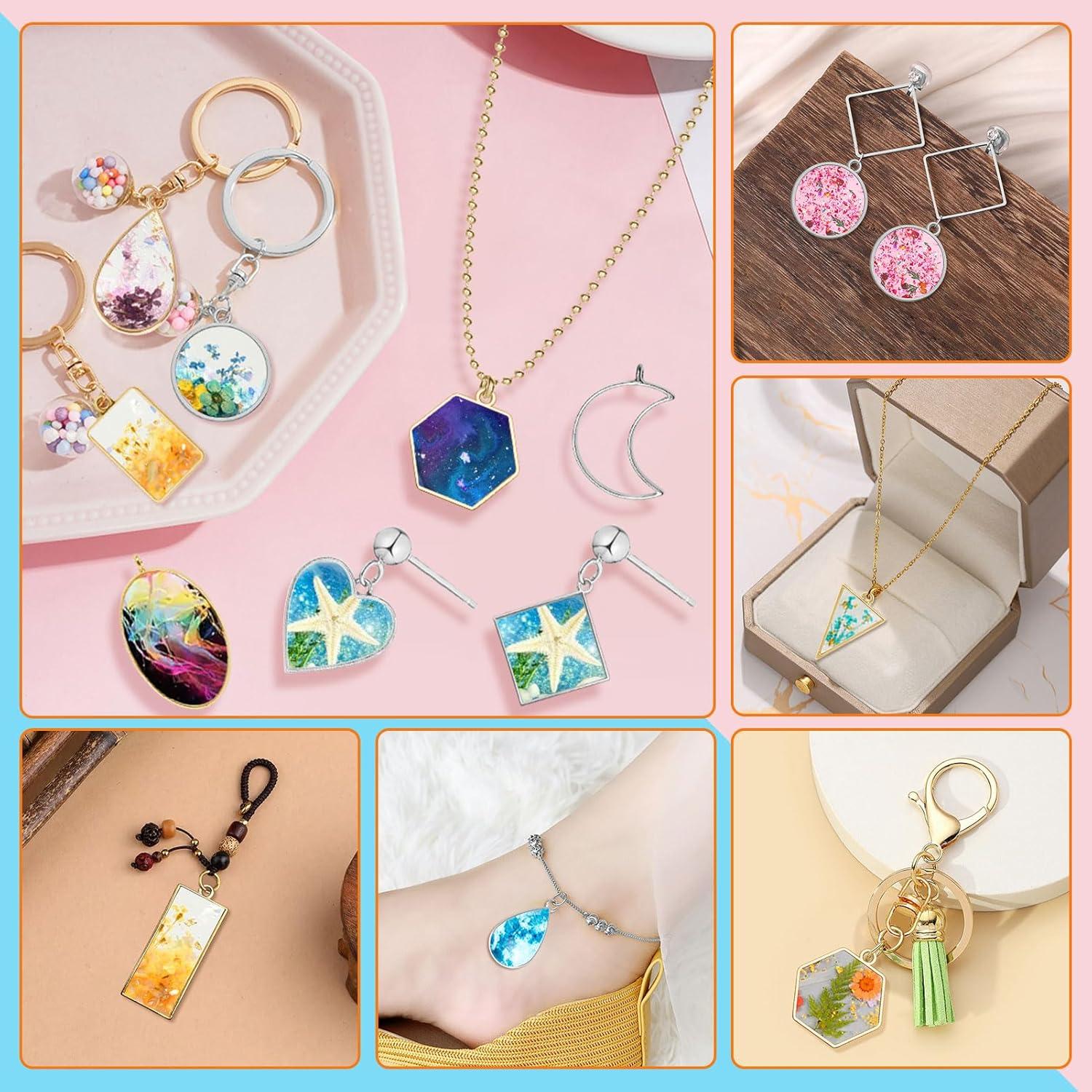 40 Colgantes Abiertos Oubaka para Joyería en 2 Colores y 10 Estilos