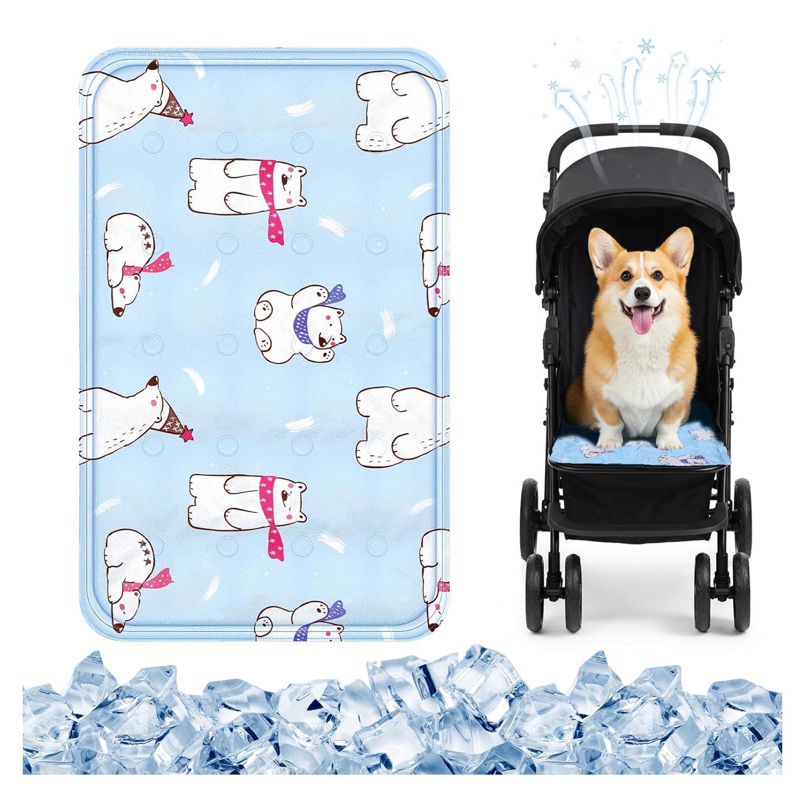 Alfombrilla de Enfriamiento para Perros Nuanchu 30x50cm Colorido