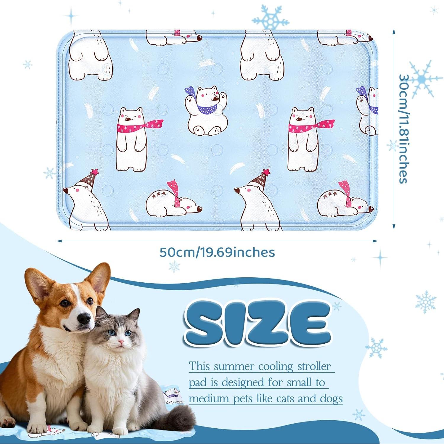 Alfombrilla de Enfriamiento para Perros Nuanchu 30x50cm Colorido