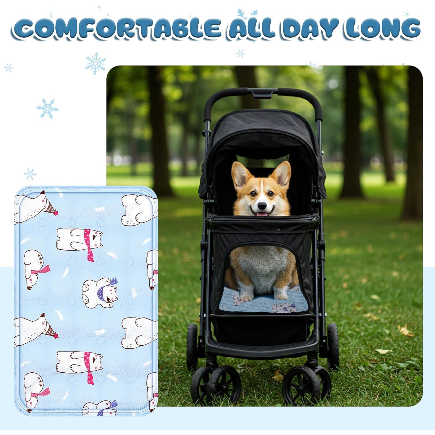 Alfombrilla de Enfriamiento para Perros Nuanchu 30x50cm Colorido