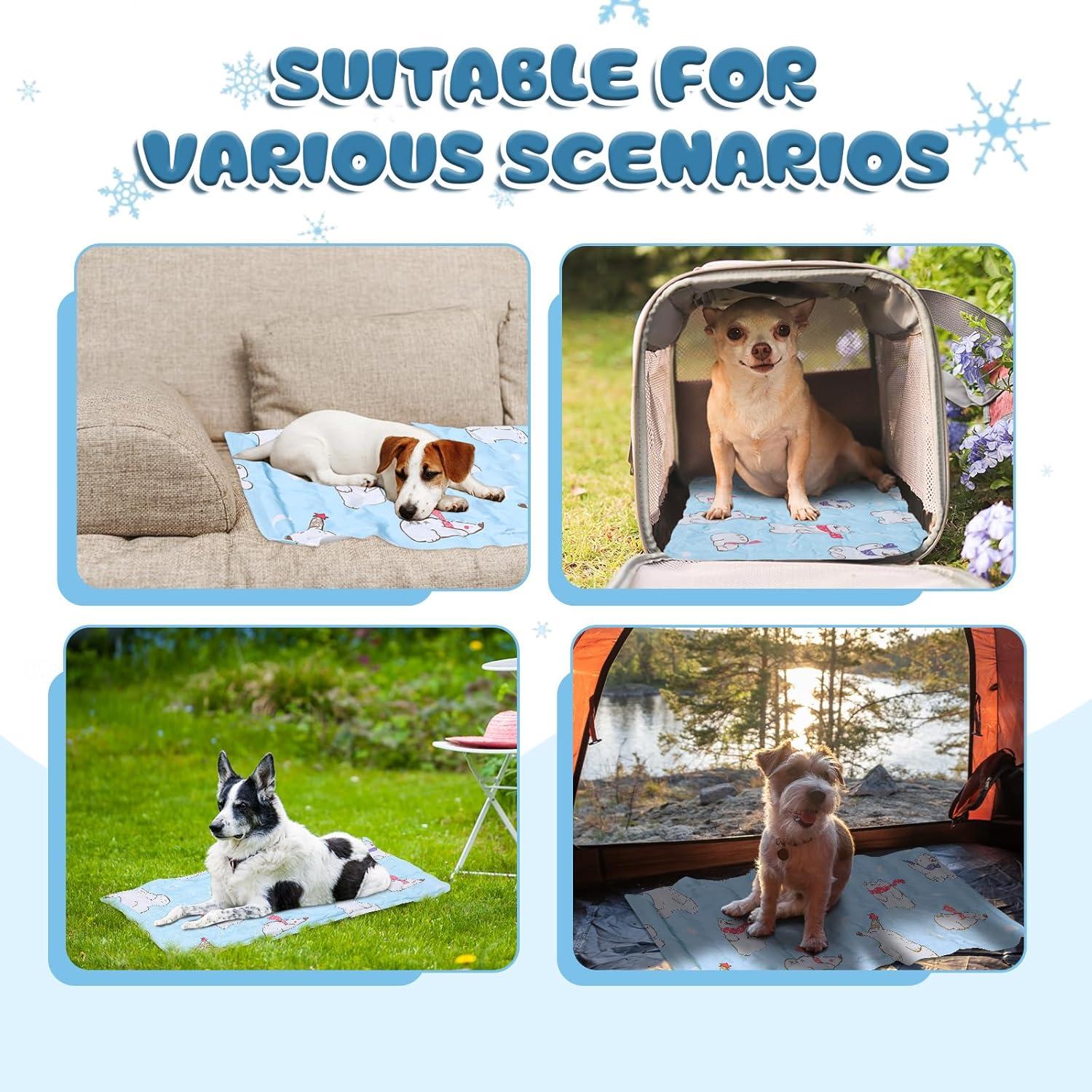 Alfombrilla de Enfriamiento para Perros Nuanchu 30x50cm Colorido