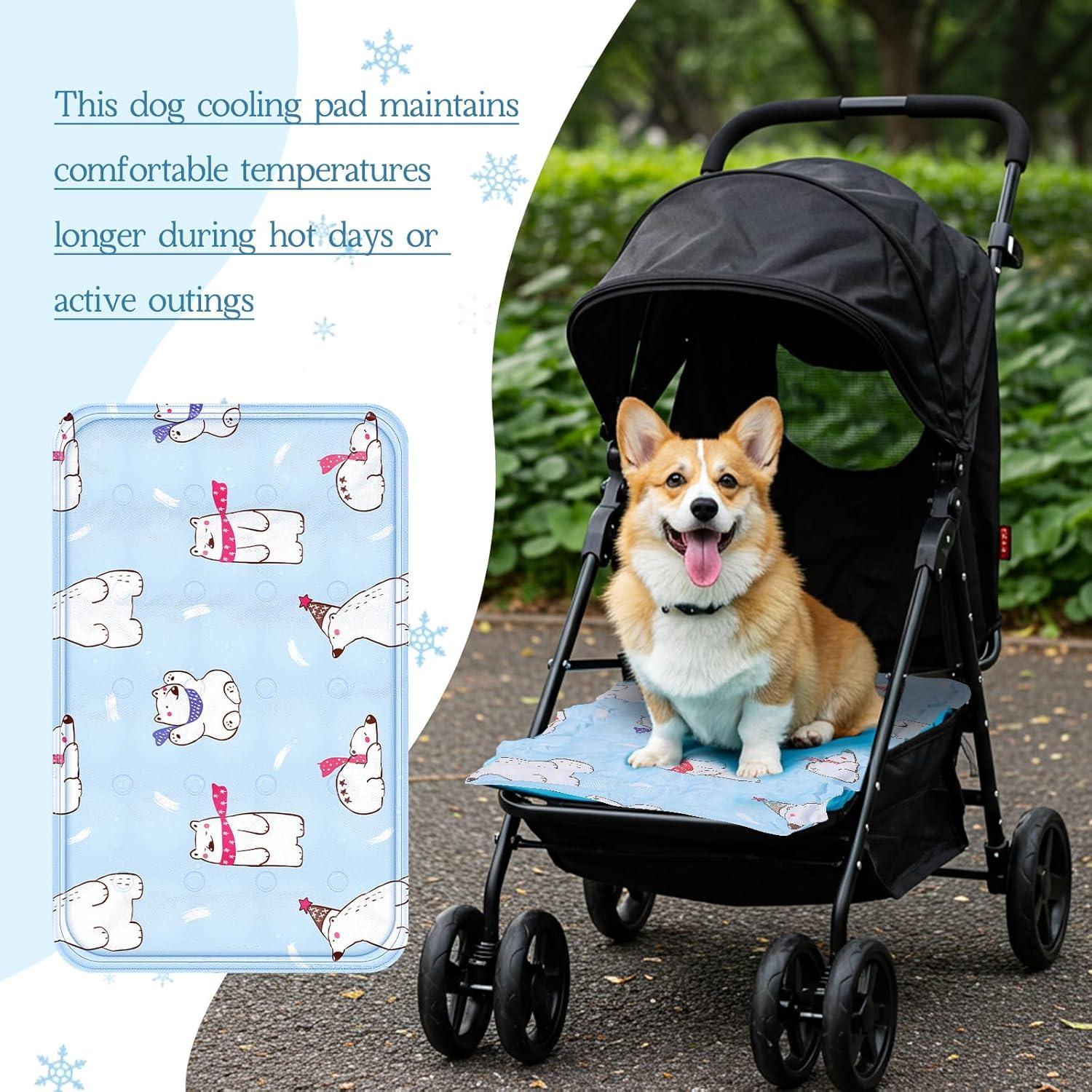 Alfombrilla de Enfriamiento para Perros Nuanchu 30x50cm Colorido