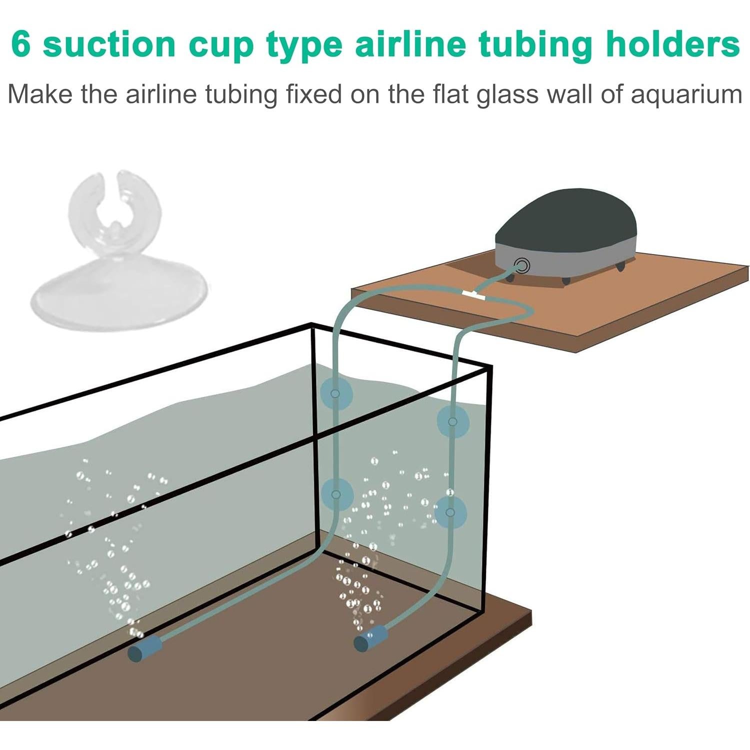 Kit Accesorios Bomba Aire Acuario DeKago 17 Piezas 4.57m