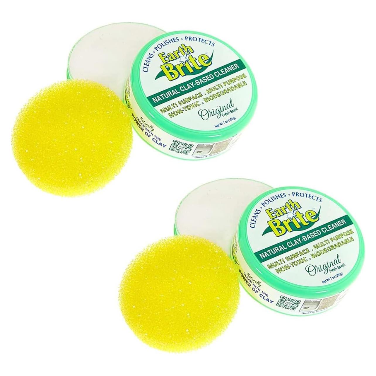 Limpiador Multiusos Earth Brite - 2 Barras de Arcilla Natural