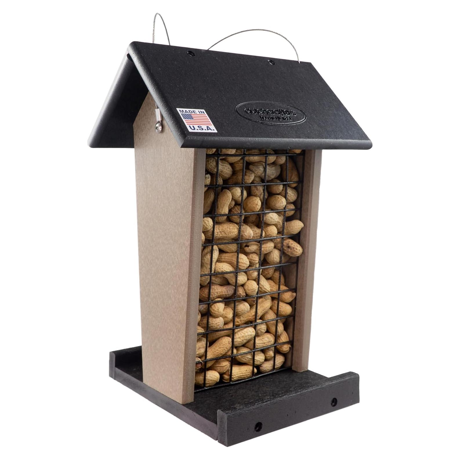 Comedero colgante para aves grandes DutchCrafters - Cacahuetes