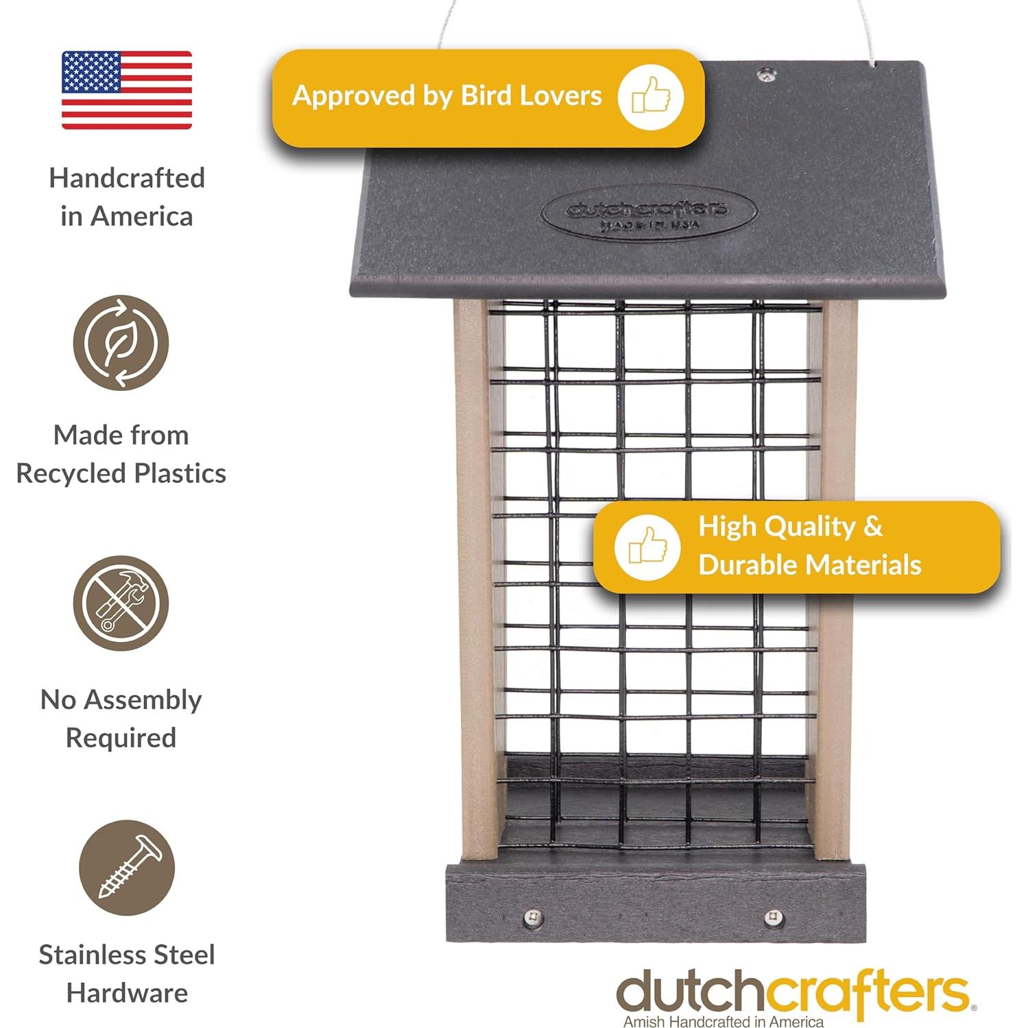 Comedero colgante para aves grandes DutchCrafters - Cacahuetes