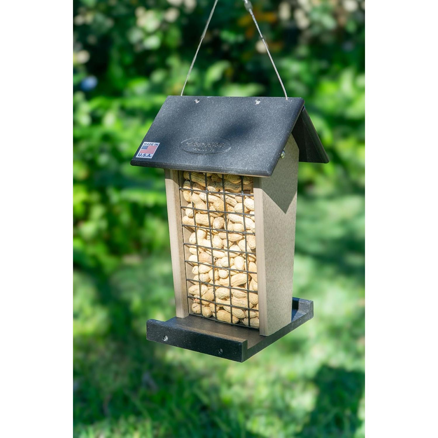 Comedero colgante para aves grandes DutchCrafters - Cacahuetes