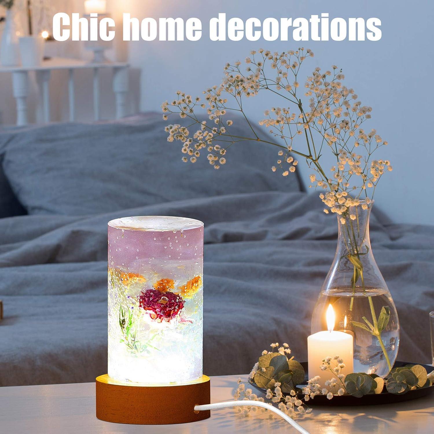 Conjunto de Moldes de Silicona Honoson para Resina Cilíndrica