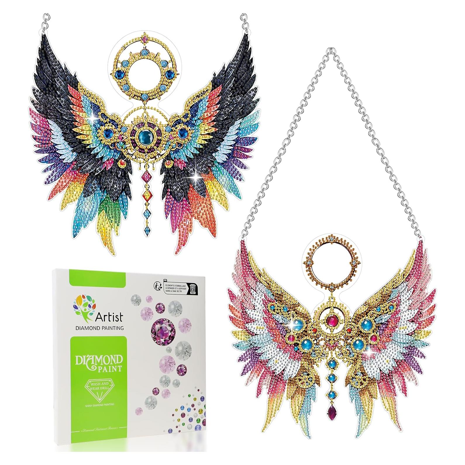 Kit de Pintura de Diamante Scettar 2 Piezas Alas de Ángel