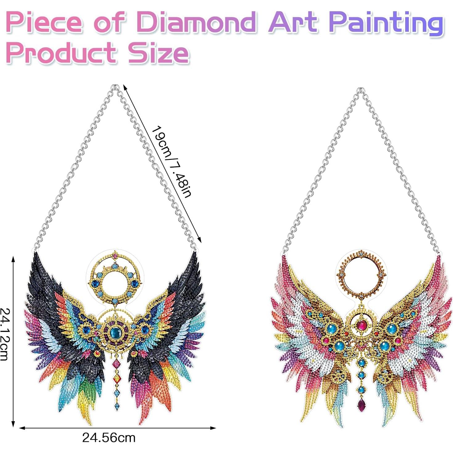 Kit de Pintura de Diamante Scettar 2 Piezas Alas de Ángel