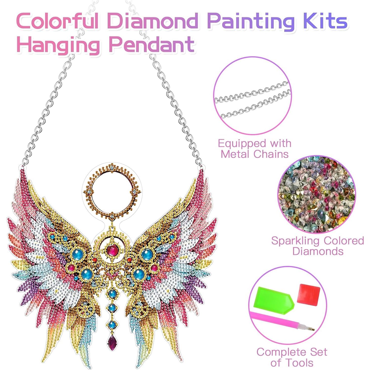 Kit de Pintura de Diamante Scettar 2 Piezas Alas de Ángel