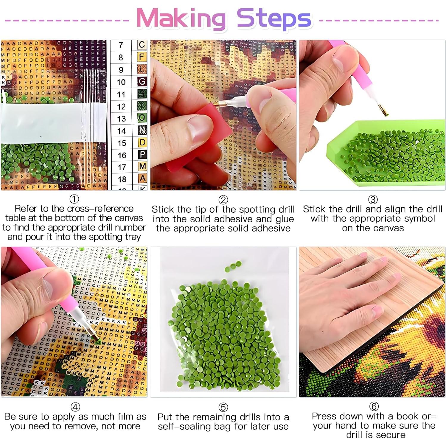 Kit de Pintura de Diamante Scettar 2 Piezas Alas de Ángel