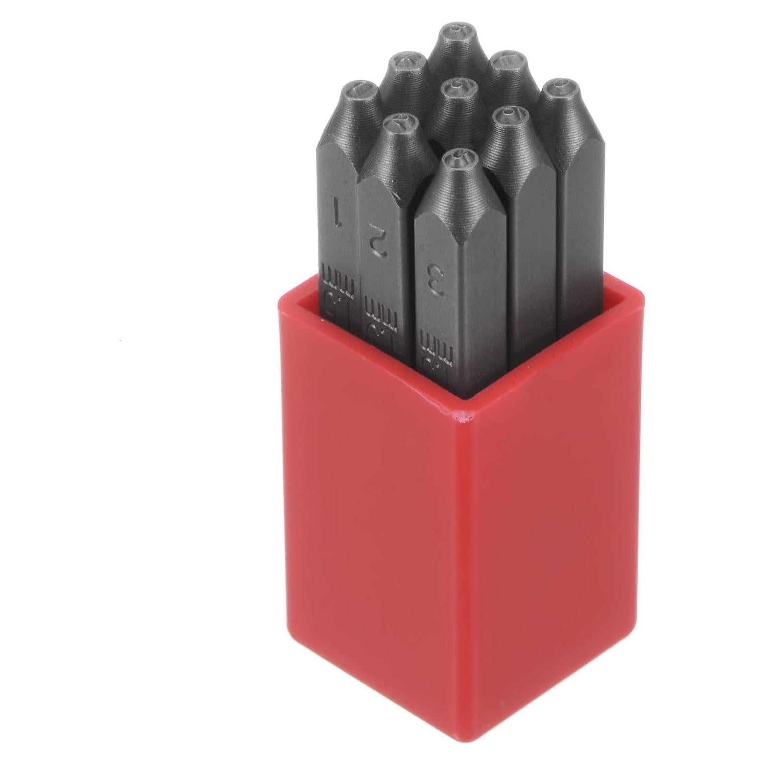 Juego de Sellos Numéricos HARFINGTON 9 Piezas 1.5mm Acero