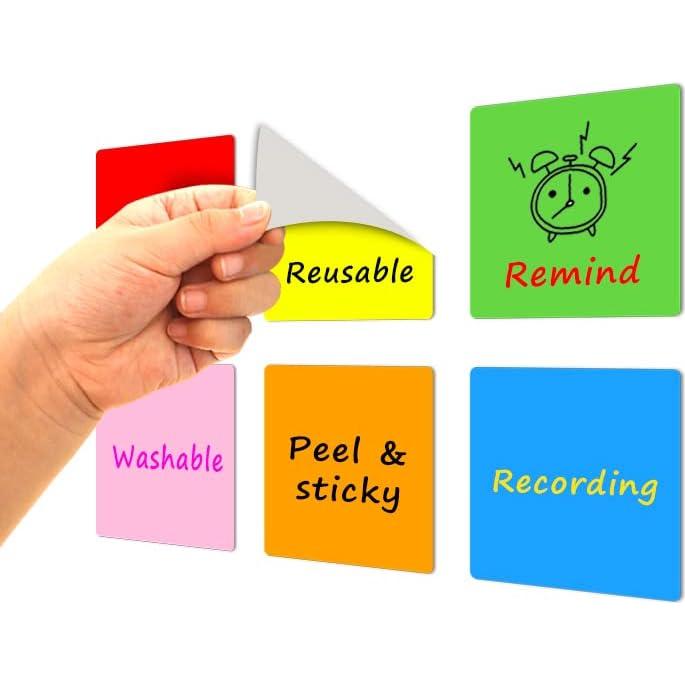 Notas Adhesivas Borrables MVISUAL 10x10 cm y 12.7x17.8 cm