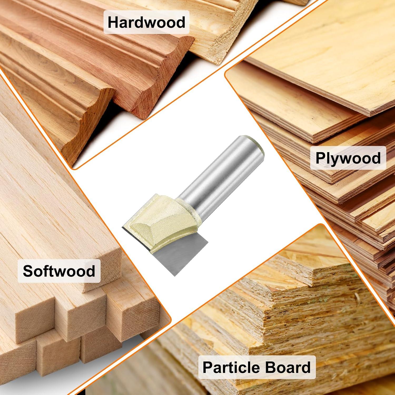 Fresa de limpieza inferior HARFINGTON 2.54 cm diámetro 1.27 cm vástago