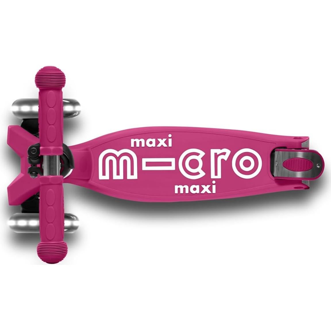 Scooter Micro Maxi Deluxe Plegable LED para Niños 5-12 Años