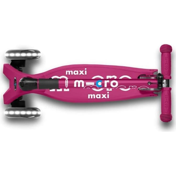 Scooter Micro Maxi Deluxe Plegable LED para Niños 5-12 Años