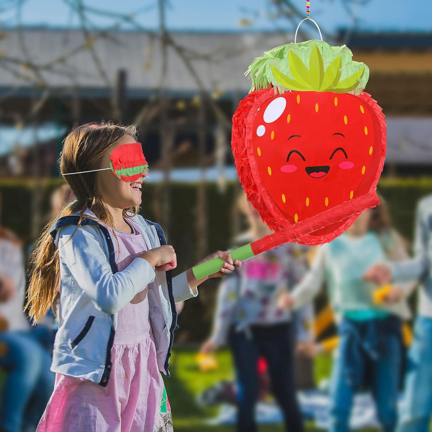 Piñata de Fresa Sratte para Fiesta Tropical 40x30x8 cm