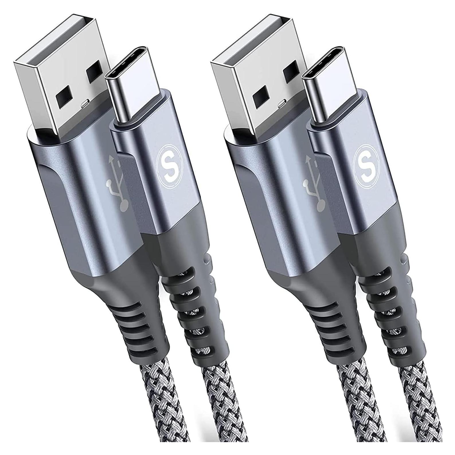 Cable de Carga USB Tipo C Sweguard 2 Unidades 1.5m Gris