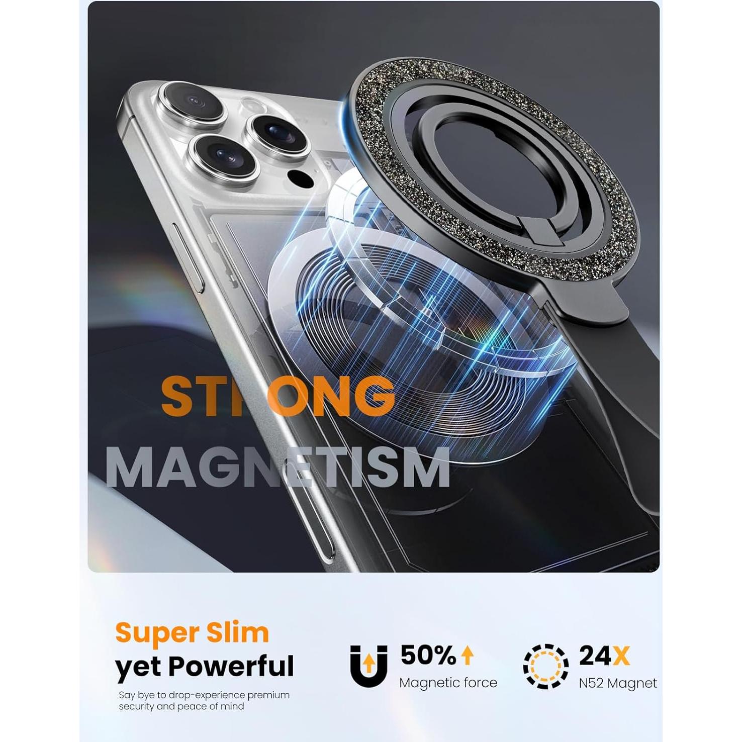 Soporte de Anillo Magnético Toycamp para iPhone 16/15/14/13/12