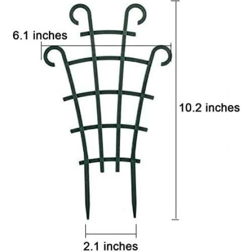 Trellis para Plantas Trepadoras UWIOFF - Paquete de 4, 26 cm